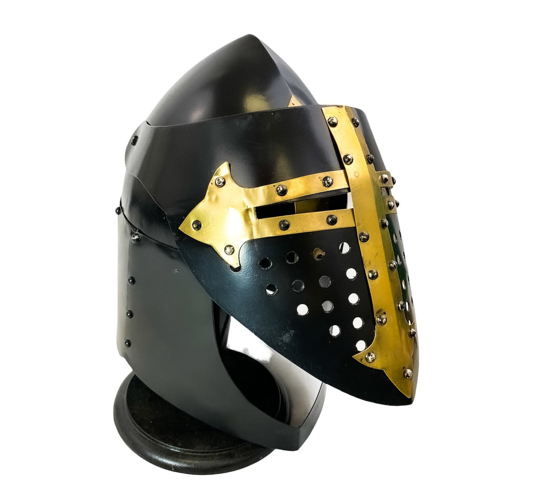 Crusader Helmet - Great Helm Medieval Helmet